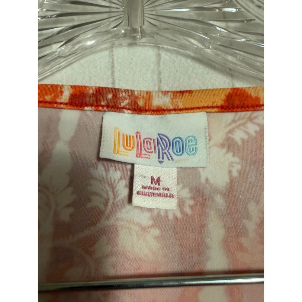 LuLaRoe Heidi Babydoll Dress Women's M Tie Dye Floral Button Front Pockets - Picture 3 of 5
